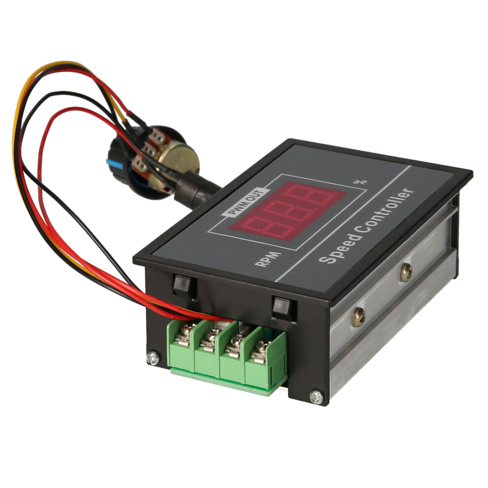 Dc6-60V Pwm Motor Speed Controller Panel With Start/Stop & Digital Display 7671333578028