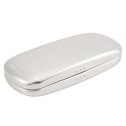 Glasses Case, Aluminum Hard Shell Eyeglasses Case Striped Spectacles Box
