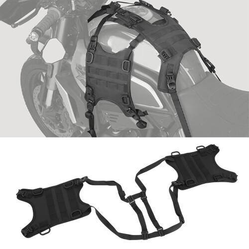 500D-Mesh-Satteltasche-Montagebasis Schwarz