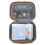 (Cream) 6-Piece Travel Luggage Set ABS Hard Shell Suitcase 14
