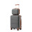 (Grey and Brown) 6-Piece Travel Luggage Set ABS Hard Shell Suitcase 14