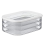 1.6L with 3 Tier Meat Pieces Storage Box Airtight Lid Do'T Dishwasher Safe, Otherwise It Deform, 3Layer Crisper 2
