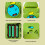Ensemble de voitures-jouets sur circuit de course dinosaure - ABS, 3 x AA 10