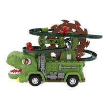 Ensemble de voitures-jouets sur circuit de course dinosaure - ABS, 3 x AA