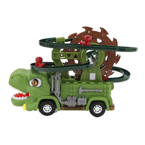 Ensemble de voitures-jouets sur circuit de course dinosaure - ABS, 3 x AA