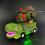 Ensemble de voitures-jouets sur circuit de course dinosaure - ABS, 3 x AA 11