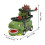 Ensemble de voitures-jouets sur circuit de course dinosaure - ABS, 3 x AA 2