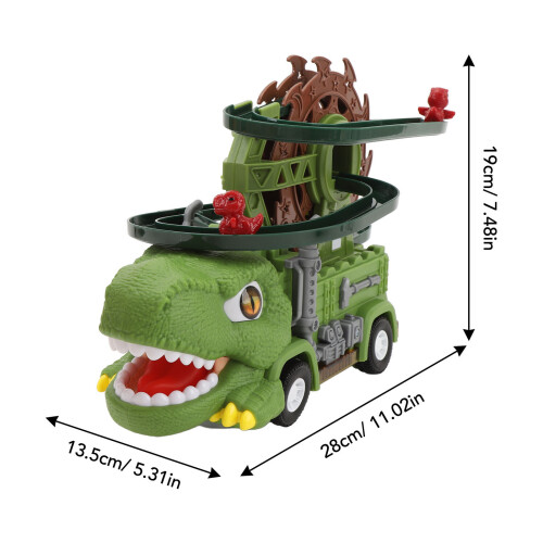 Ensemble de voitures-jouets sur circuit de course dinosaure - ABS, 3 x AA 1