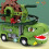 Ensemble de voitures-jouets sur circuit de course dinosaure - ABS, 3 x AA 6