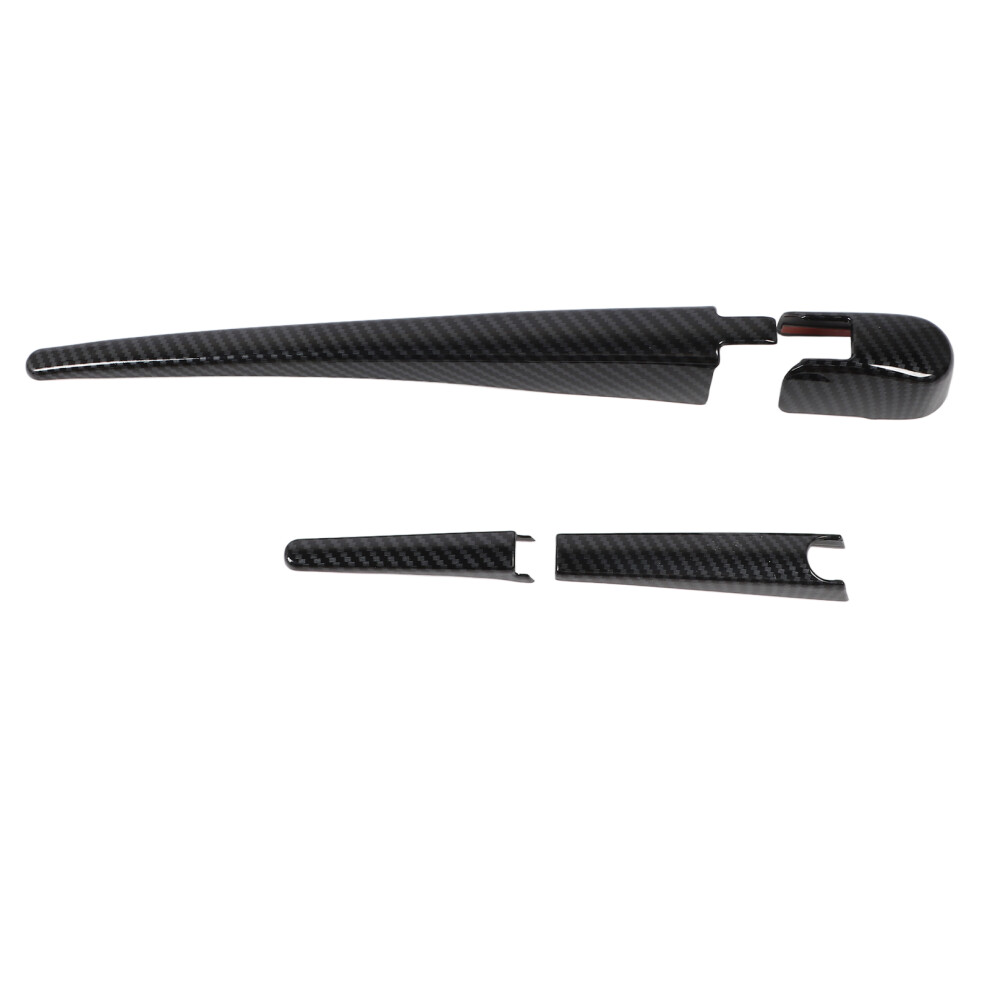 Rear Window Wiper Cover For Subaru Outback Bt 2020-2023 Carbon Fiber Style 9351333581362