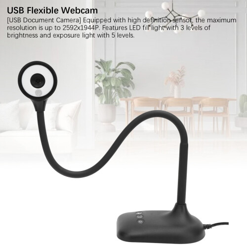 USB 2K 5MP Autofocus Document Camera with LED Light for Remote Work & Teaching 2