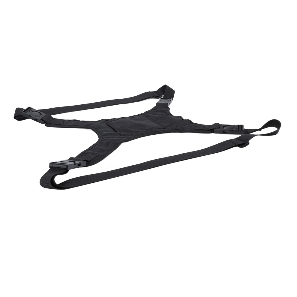 Dual Shoulder Wheelchair Seat Belt for Elderly Patients, Soft Breathable Safety Restraint