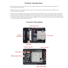 ESP32-CAM Development Board+OV2640 Camera Module Set 520KB+4M PSRAM 32Mbit WIFI+Bluetooth Ultra Low Powers IoT 5V