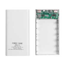 18650Battery Power Bank Box 18W Fast Charging LCD Display 20000MAh Board for 6X18650 Battery DIY Powerbank Case(A)