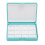 2 pièces Boîte d'aquarelle portable mini bleue 12 puits 10