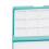 2 pièces Boîte d'aquarelle portable mini bleue 12 puits 7