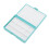 2 pièces Boîte d'aquarelle portable mini bleue 12 puits 8