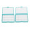 2 pièces Boîte d'aquarelle portable mini bleue 12 puits 1