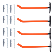 4 PCS Garage Hooks Heavy Duty Wall Mount,Tire Storage System with Anti-Slip Coating,Hang Tools for Bikes,Tools