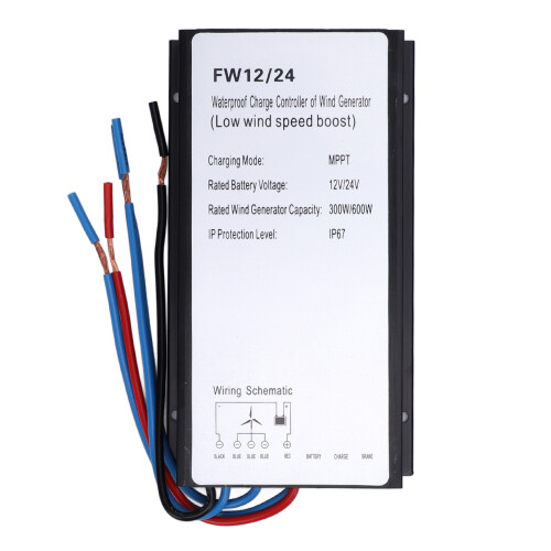 Contrôleur MPPT pour éolienne 12V/24V 300/600W IP67 2