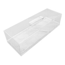 Stylish Marble Grain Acrylic Cake Holder with Lid - Ideal for Home & Shops