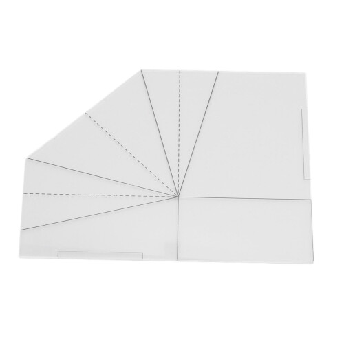 Modèle de panier alimentaire pliable transparent 20,3 cm 2