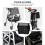Borsa sotto sedile per rollator 600D Oxford 35x31x15cm 5