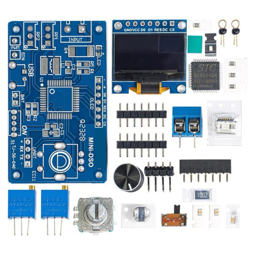 Digital DIY Oscilloscope Kit STC8K8A Microcontroller Electronic Component Soldering Practice Loose Parts 1