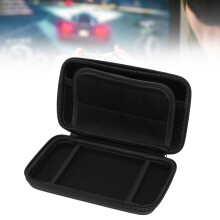 Custodia rigida protettiva da viaggio per Nintendo 3DS & 2DS XL con 8 scomparti, nera