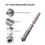 2Pcs for QIDI Plus4 Bimetal Nozzle Quick Removal Ceramic Insulation Integration 0.4mm Nozzles HighTemperature Resistance 3