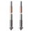 2Pcs for QIDI Plus4 Bimetal Nozzle Quick Removal Ceramic Insulation Integration 0.4mm Nozzles HighTemperature Resistance 2