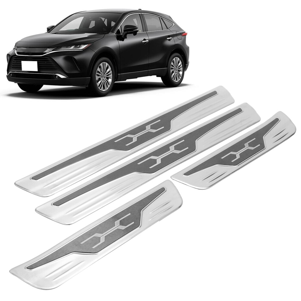 Car Door Scuff Trim Covers 4Pcs For Venza Xu80 Harrier 4381333594036