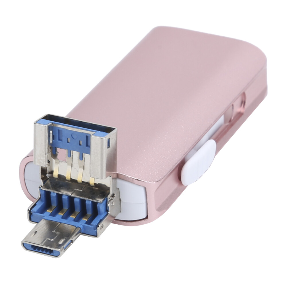 256Gb 3-In-1 Otg U Disk Flash Drive Aluminum Alloy For Android Iphone Windows 4691333595187