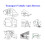 Controller manuale per divano elettrico in ABS, USB-C & 120 g 4