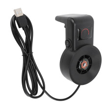 Ventilateur de refroidissement USB pour aquarium à deux niveaux 70 x 65 x 115 mm noir