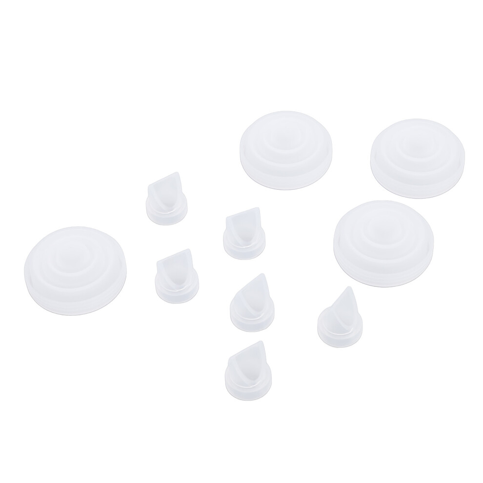 Efficient M5 Breastpump Parts: 6 Duckbill Valves & 4 Membranes Included