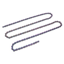 Chaîne de vélo à 11 vitesses 116 maillons revêtement arc-en-ciel durable pour vélos de montagne et de route