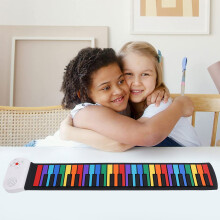Piano roll-up da 49 tasti 450 mAh 12,5  71  15 cm Colorato