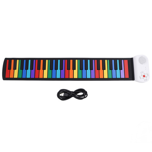 Multifunctional 49-Key Hand Roll Piano with Authentic Sound Effects 2