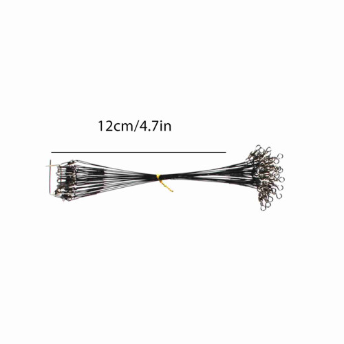 Leader en acier 20 pièces fil 18/12 cm Noir/Vert 1