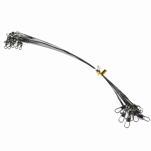Leader en fil d'acier 20 pièces 18/12cm Noir/Vert 2