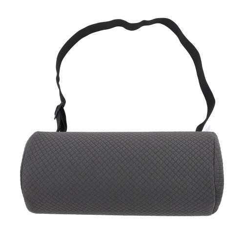 Rullo lombare cilindrico 27 x 12 cm, memory foam grigio 2