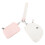 Mini cartera de muñeca con cremallera alrededor, doble compartimento para tarjetas 6