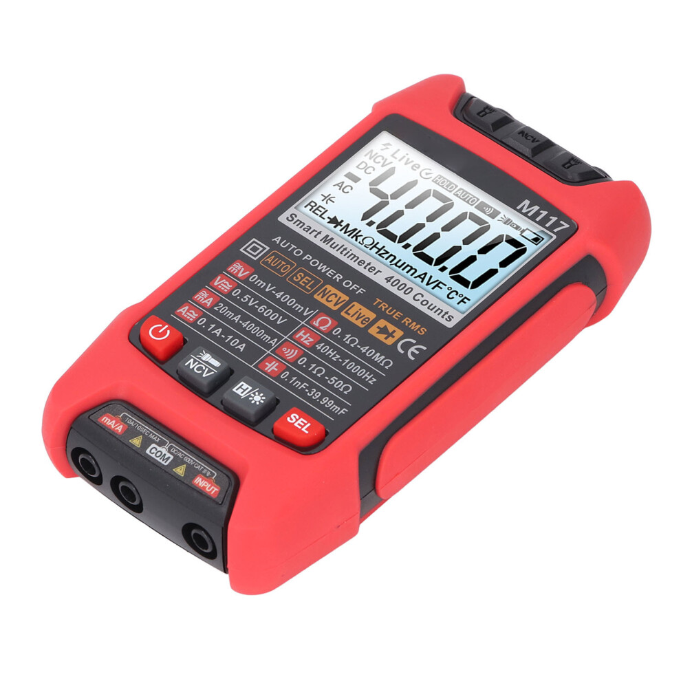Smart Digital Multimeter Voltage Tester Kit 4000 Counts Auto High Accuracy M117 7901333602424