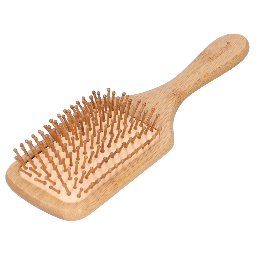 Bamboo Hairbrush Comb Scalp Massage Hair Styling Tool, Size as Show