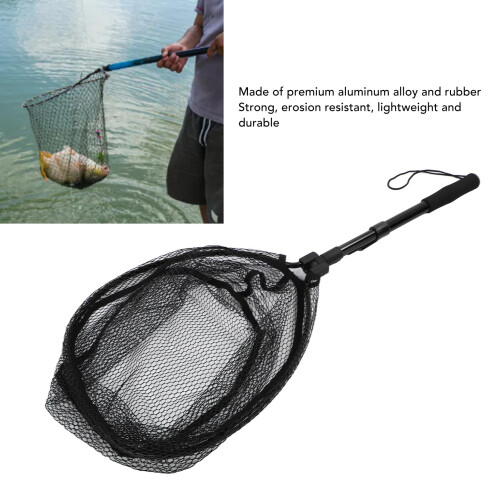 Filet de pêche flottant et extensible 361 g/12,7 oz noir 2