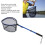 Filet de pêche flottant pliable et extensible bleu 4