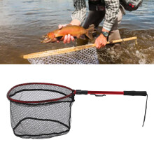 Red de pesca flotante roja, plegable, 360 g/12.7 oz