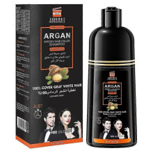 Instant Hair Dye Shampoo for Gray Hair Coverage, 3 in 1 Hair Color Shampoo for Men Women, Long Lasting Herbal Hair Darkening Shampoo 420ML Black