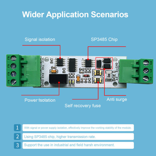Módulo TTL a RS485 PCB de 5.0V 2